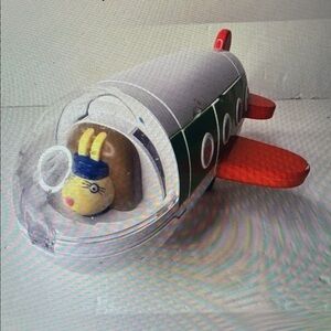 Colorful Rocket Ship Toy with Character